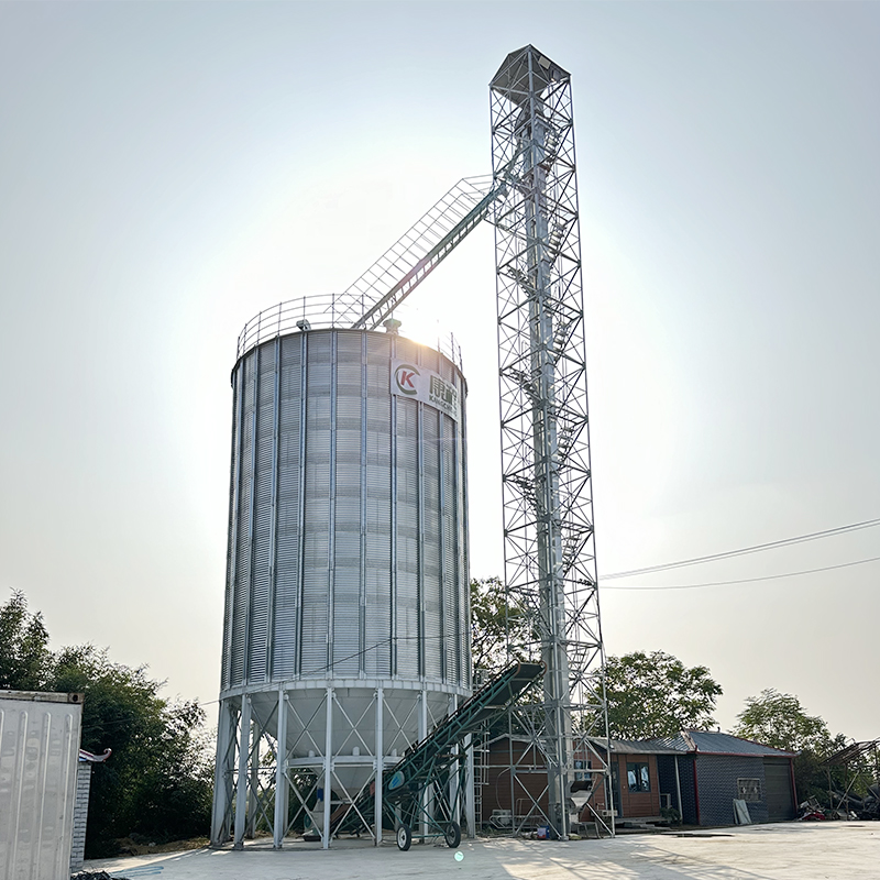 How does a high-quality grain storage silo achieve high efficiency and energy saving?